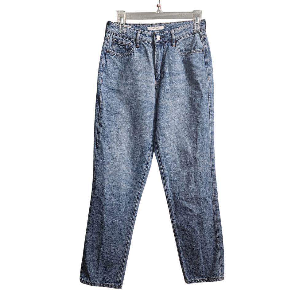 PacSun Mom Jeans High Waisted Light Wash Denim Vintage Style Size 26